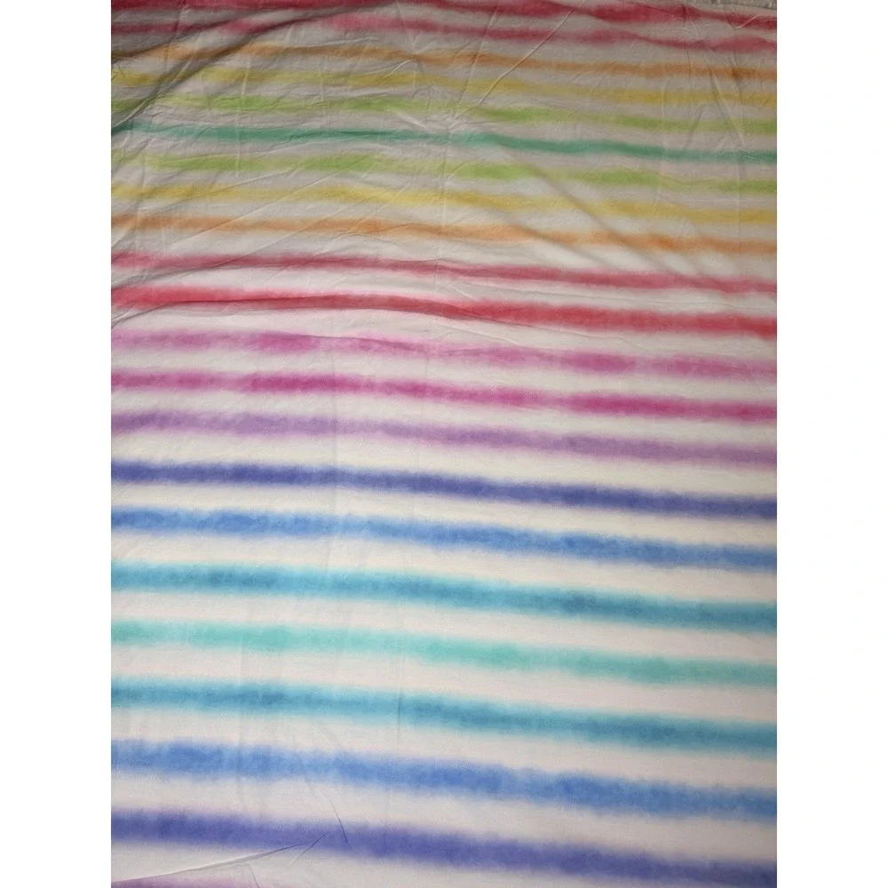 Pottery Barn Teen Watercolor‎ Duvet Cover Set Full Queen Rainbow Ombre Shams